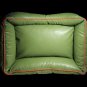Fashion Style High Quality Easy Clean PU Leather Green Dog Sofa