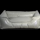 K57 oil leather high-end PU leather easy to clean light green dog sofa