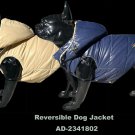 Reversible Dog Jacket-Blue/Beige