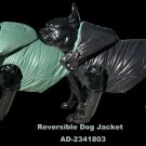 Reversible Dog Jacket-Black/Green