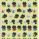 Q-Lia Simple Cutie Collection Black Cats and Yarn Sticker Sheet