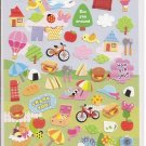 Kamio Picnic Postcard Sticker Sheet