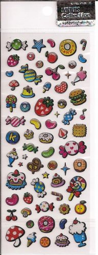 Kamio Sparkly Sweets Sticker Sheet