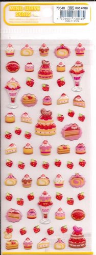 Mind Wave Strawberry Desserts Sticker Sheet