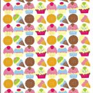Wizard Co. Very Berry Cupcakes and Sweets Sticker Sheet