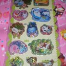 Q-Lia Puni Puni Animals 3D Shakers Sticker Sheet
