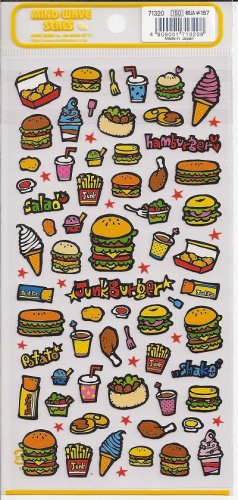 Mind Wave Junk Burger Sticker Sheet