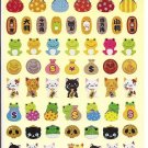 Kamio Lucky Cats and Charms Sparkly Sticker Sheet