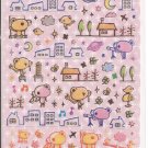 Q-Lia Bears City Night Sky Sparkly Sticker Sheet