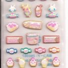Lemon Co. Bunnies and Sweets Puffy Mini Sticker Sheet
