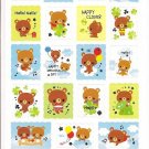Kamio Happy Memorial Sky Stamp Sticker Sheet