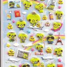 Crux Kappa San World Travel Puffy Sticker Sheet