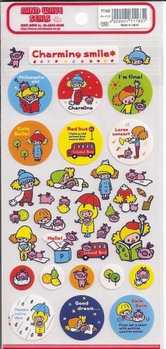 Mind Wave Charming Smile Sticker Sheet