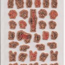 Crux Sign Language Cork Sticker Sheet