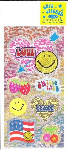 Crux Smiley Face Mini Sticker Sheet