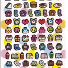 Crux Funny Punch Friends and Items Sparkly Sticker Sheet
