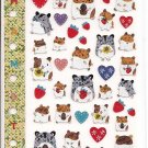 Ark Road Hamsters and Strawberries Schedule Sticker Sheet