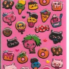 Kamio Vintage Sweets and Foods with Faces Sticker Sheet