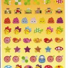 Kamio Lucky Japanese Objects and Charms Sparkly Sticker Sheet