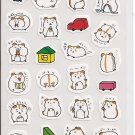 Kamio Playful Hamsters Sticker Sheet