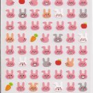 Kamio Petit Pink Bunnies Sticker Sheet