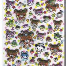 Q-Lia Bears, Pandas, and Desserts Shiny Puffy Sticker Sheet