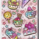 Q-Lia Sweets and Desserts Sparkly 3D Shakers Sticker Sheet