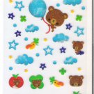 Preco The Cloudy Day Bear Sparkly Sticker Sheet