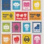 Mind Wave Colorful Happy Stamps Sticker Sheet