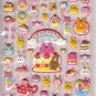Kamio Bunny Desserts and Love Pink Puffy Sticker Sheet