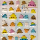 Kamio Colorful Unko Puffy Sticker Sheet