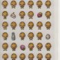 Preco Co. Cream Puff Letters and Friends Sticker Sheet