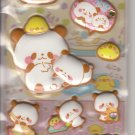 Crux Mogu Mogu Panda and Friends Puffy with Rhinestones Sticker Sheet
