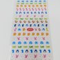 Mind Wave Mini Penguins, Crocodiles, Flamingos Sparkly Sticker Sheet