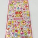Kamio Bunnies and Desserts with Strawberries Puffy Sticker Sheet