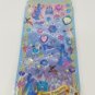 Q-Lia Frozen Snow Princess Fantasy Glittery Hard Epoxy with Rhinestones Sticker Sheet
