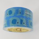 Cram Cream Blue Elephant Large Deco Tape