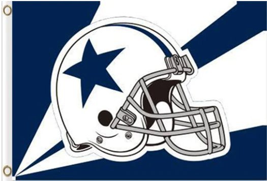 Dallas Cowboys Football Team HELMET Flag 90x150cm 3x5ft Memorable