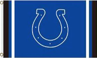 Indianapolis Colts Blue Landscape Flag / Banner 5 X 3 Ft (150 X 90 Cm) -  Flags Delivery