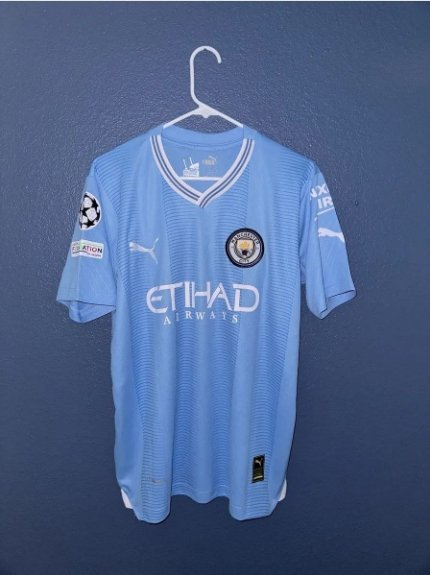 Manchester City 2324 Haaland 9 Jersey Home Soccer Jersey 2023 2024