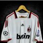 AC Milan 2009 10 Retro Jersey RONALDINHO 80 Away New Soccer Jersey AC Milan