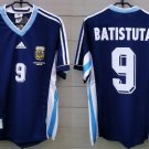 Argentina 1998 Retro Jersey BATISTUTA 9 Home New Soccer Jersey