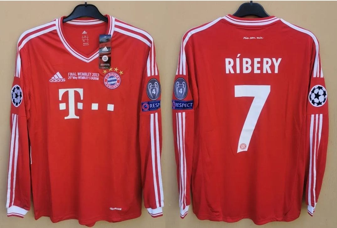 Bayern 2013 Retro Jersey RIBERY 7 Home New Soccer Jersey