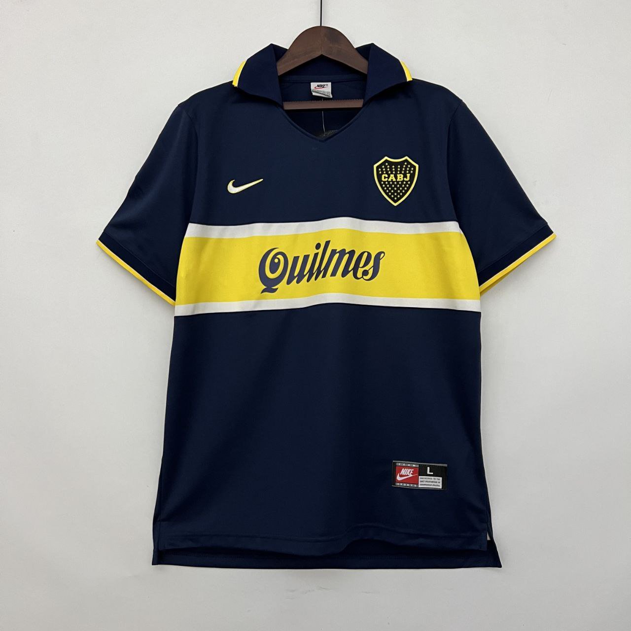 Boca Juniors 1996 97 Retro Jersey Home New Soccer Jersey Boca Juniors Retro