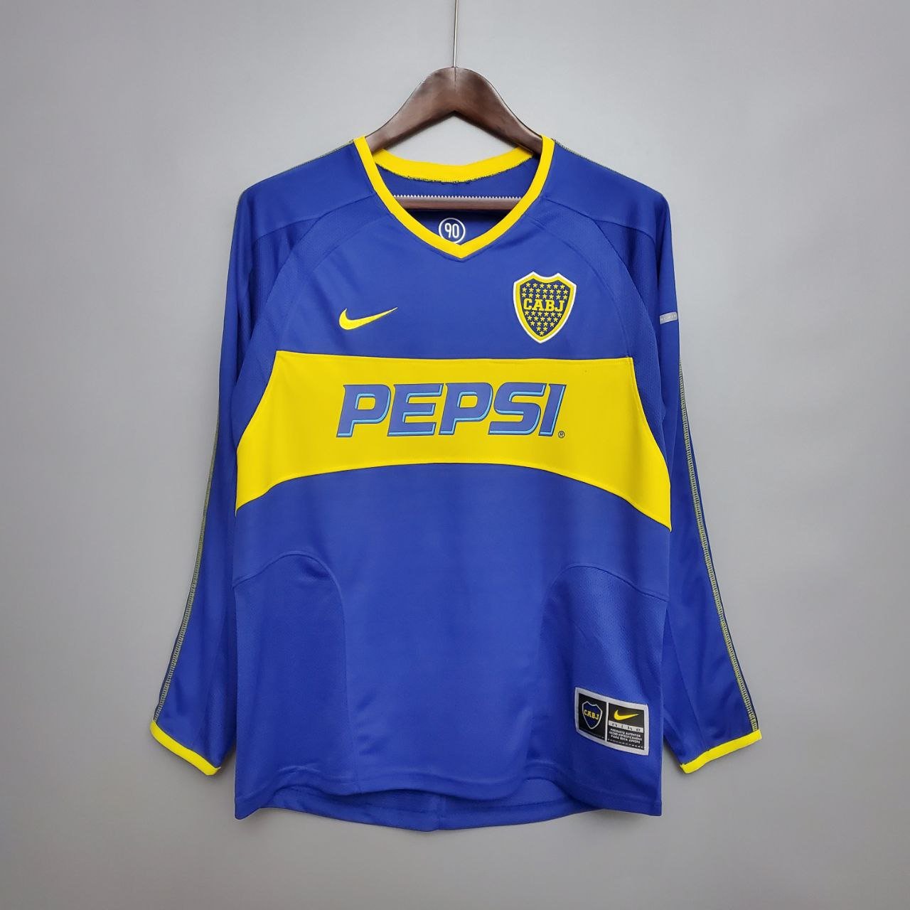 Boca Juniors 2003 04 Retro Jersey Home New Soccer Jersey Boca Juniors Retro 03 04
