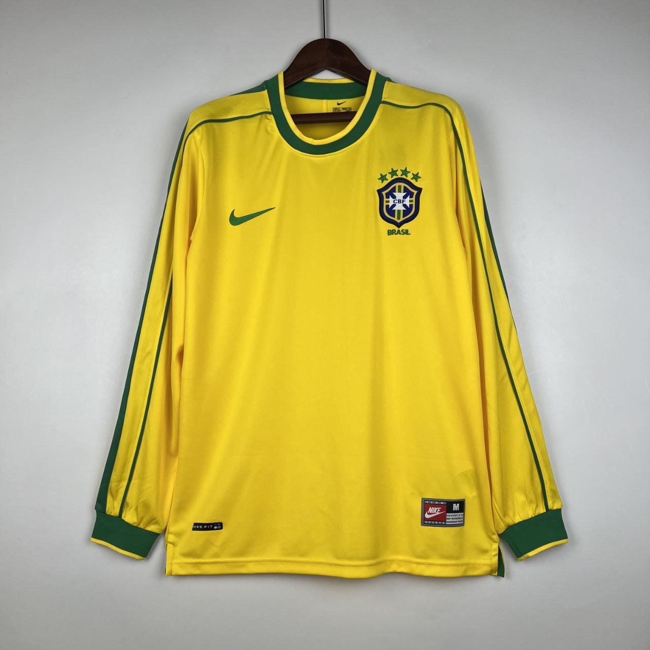 Brazil 1998 Jersey Home Retor Soccer Shirt Men's Jersey Retro Football