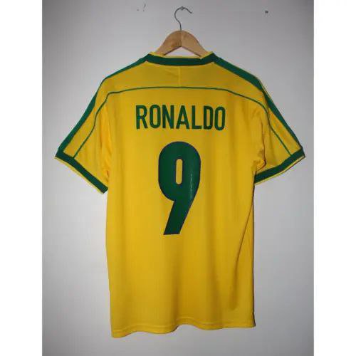 Brazil 1998 Retro Jersey RONALDO Home New Soccer Jersey Brazil