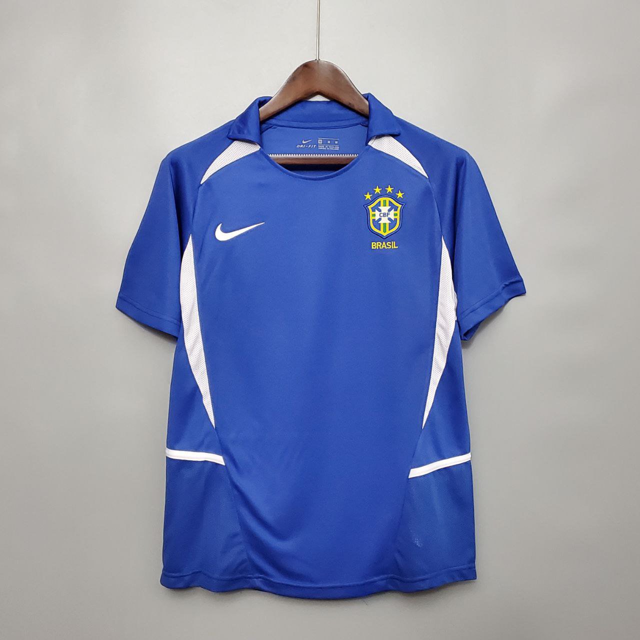 Brazil 2002 Jersey Away Retor Soccer Shirt Men's Jersey Retro Football