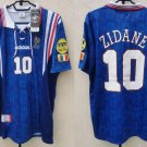 France 1996 Retro Jersey ZIDANE 10 Home New Soccer Jersey France