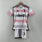 Juventus 2023 2024 Jersey Kids Away children Soccer Shirt youth Jersey Kit
